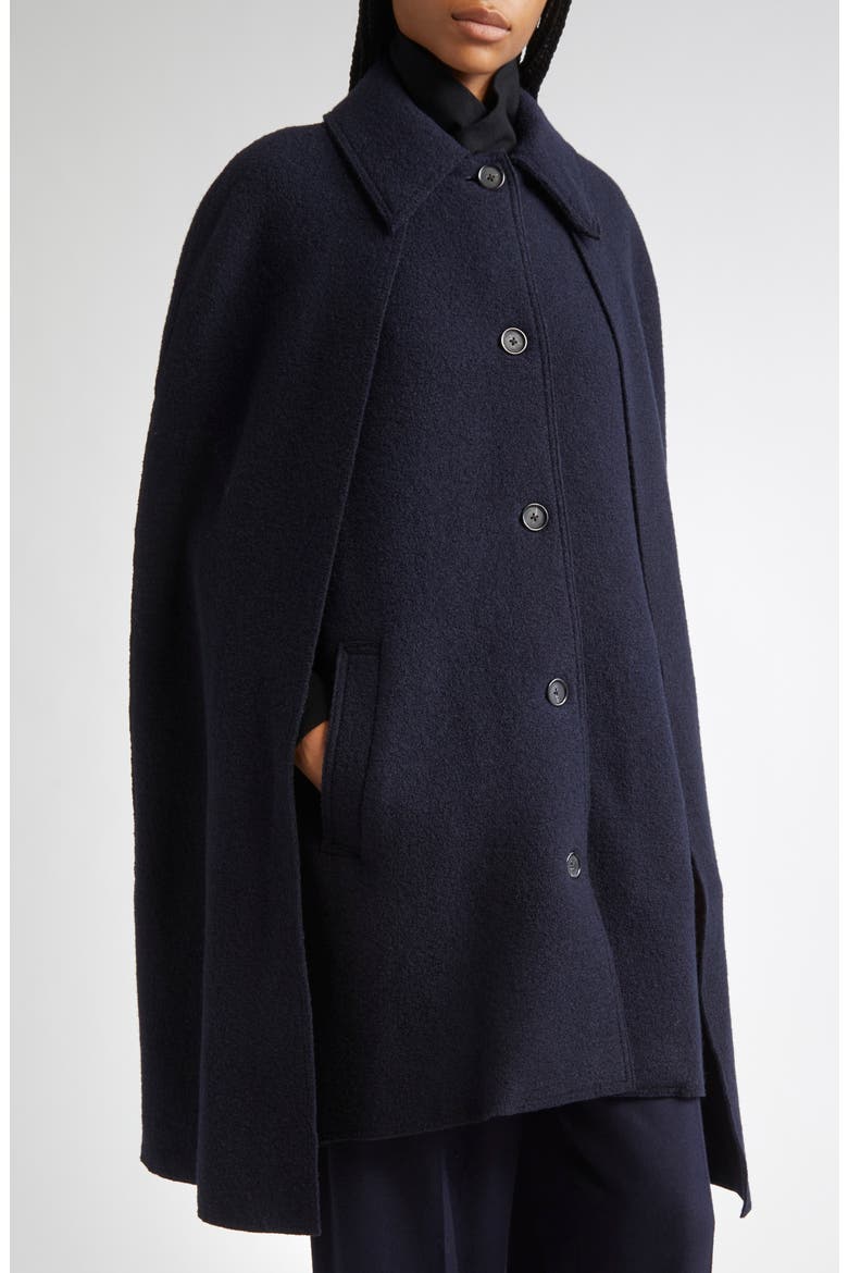 Wool Bouclé Cape Coat (Women) | Nordstrom