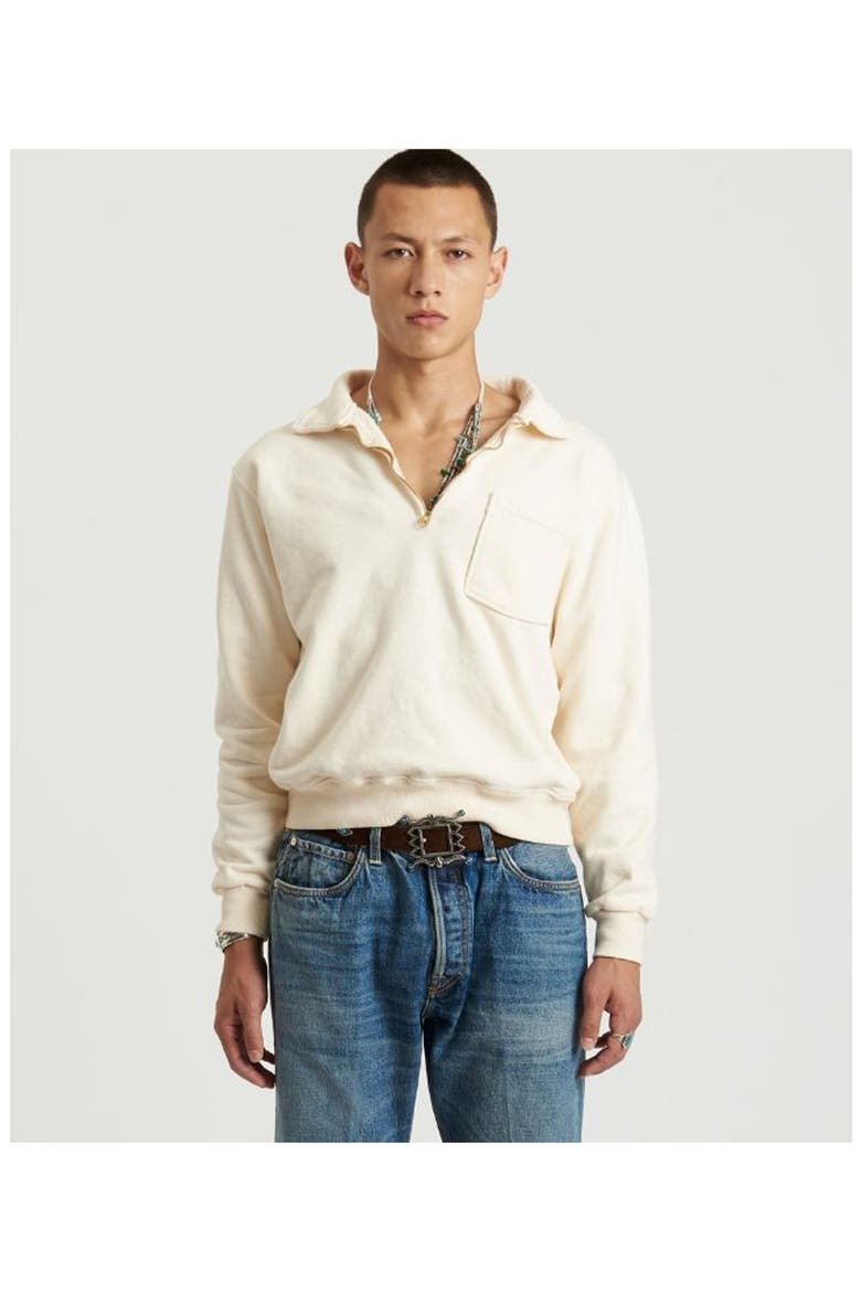 Zip-Up Sweatshirt with Pocket, Alternate, color, BLUE