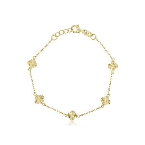 Mini Fluted Clover Bracelet