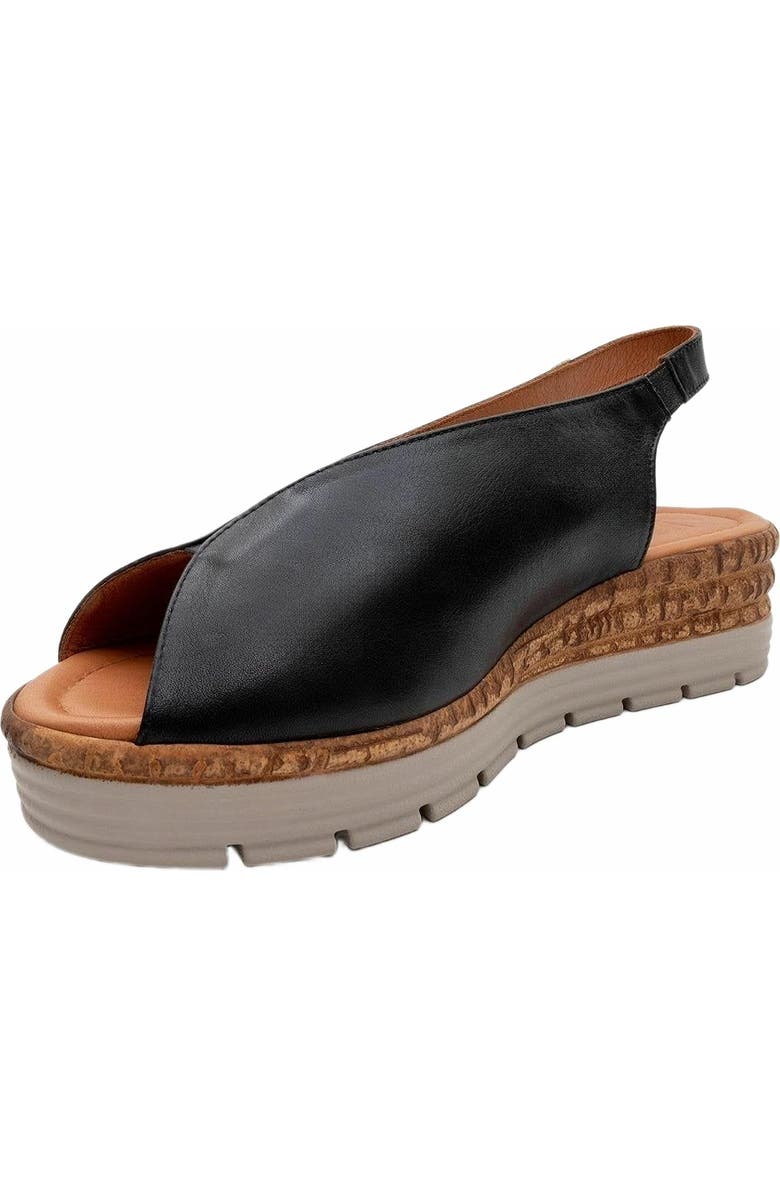 Forever & Always Shoes Blom Leather Platform Sandal, Alternate, color, Black Leather