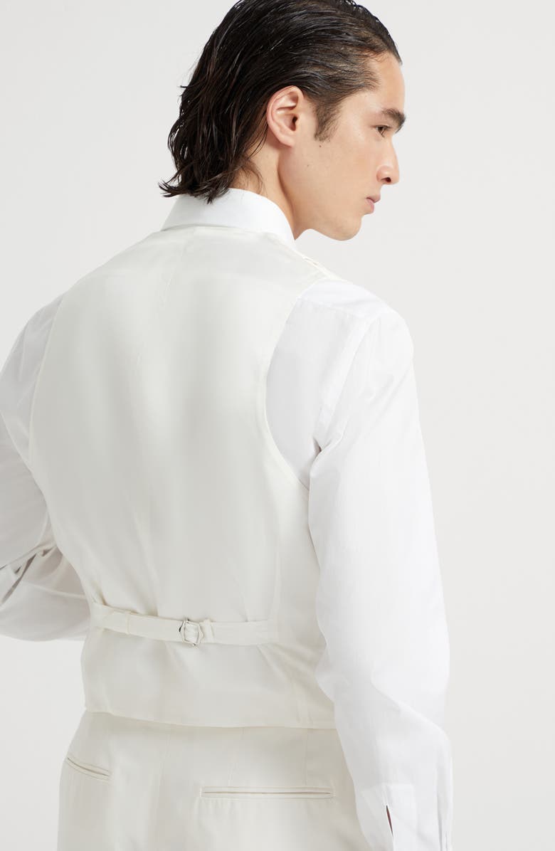 Brunello Cucinelli Waistcoat with shawl lapel, Alternate, color, 
