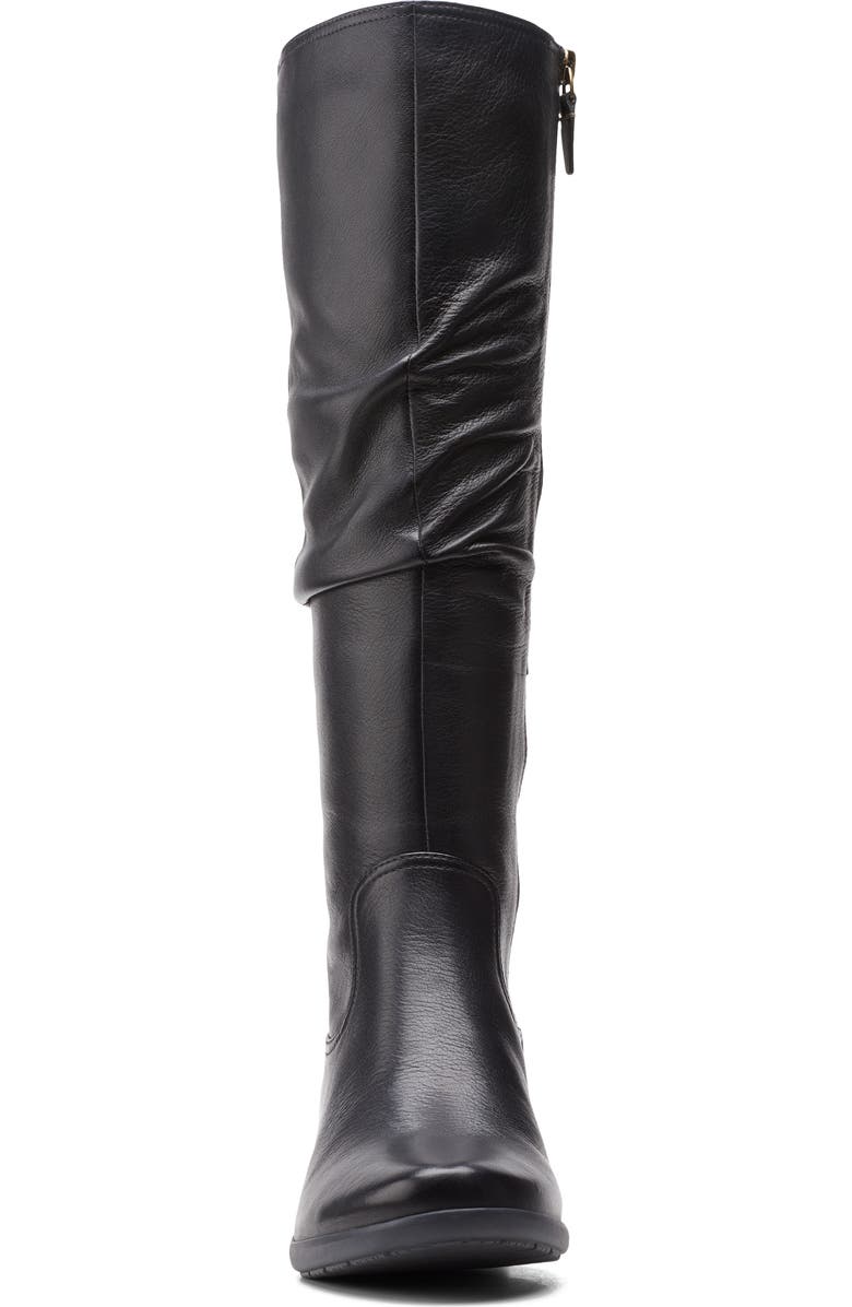 Clarks<sup>®</sup> Rosely Knee High Leather Boot, Alternate, color,