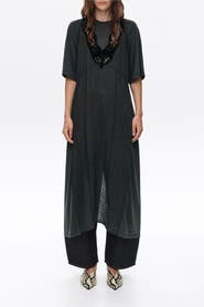 BIMBA Y LOLA Lace Bib Midi Dress
