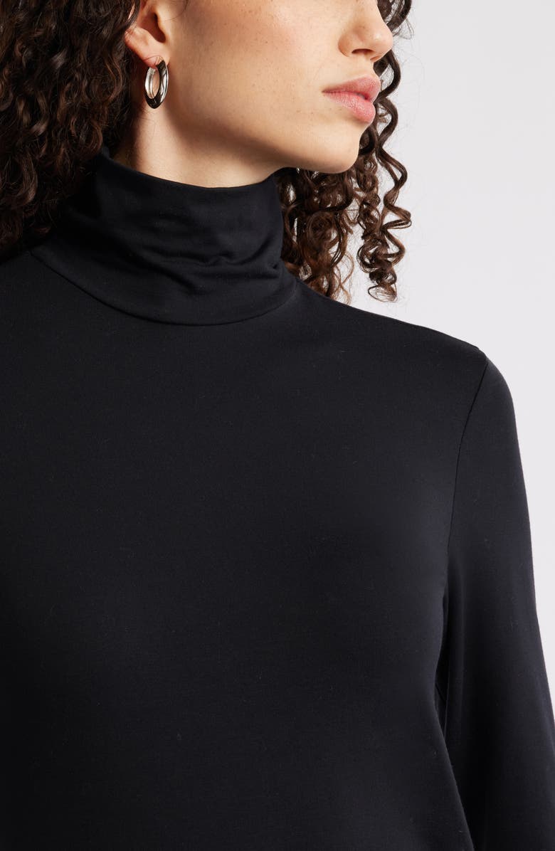 Nordstrom Turtleneck Knit Top, Alternate, color, Black
