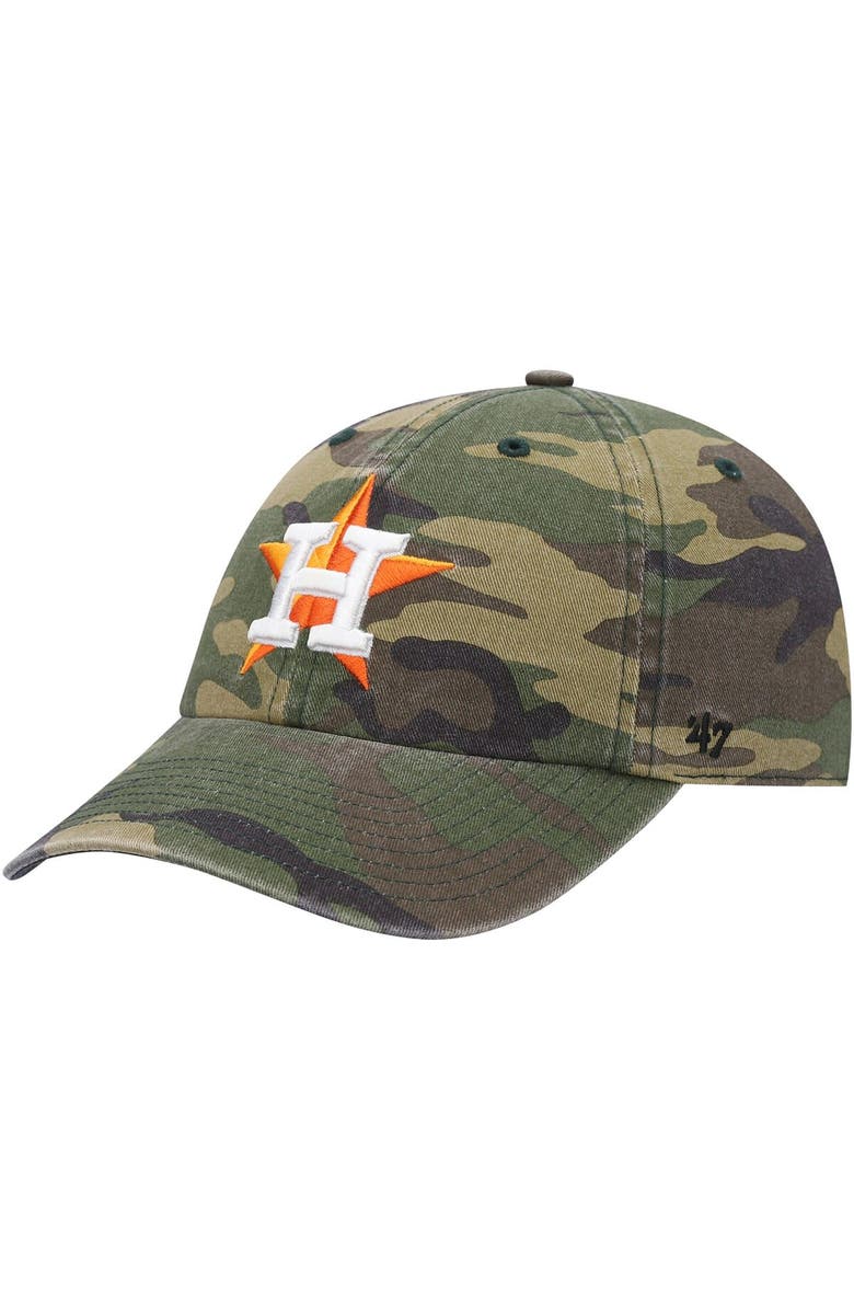 '47 Men's '47 Camo Houston Astros Team Clean Up Adjustable Hat, Main, color, 