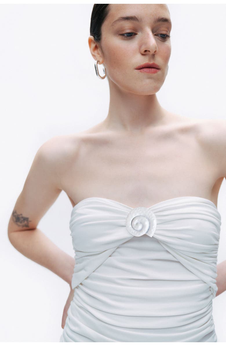 Nocturne Oyster Accessory Blouse, Alternate, color, 