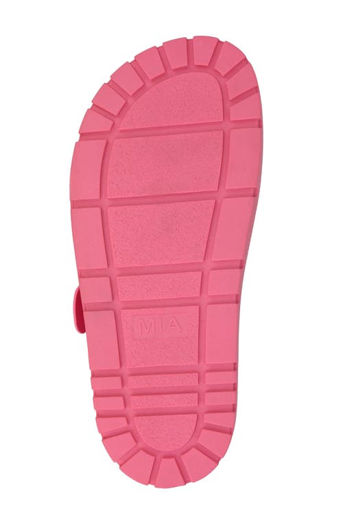 Mia Qianna Two Strap Sandal In Hot Pink