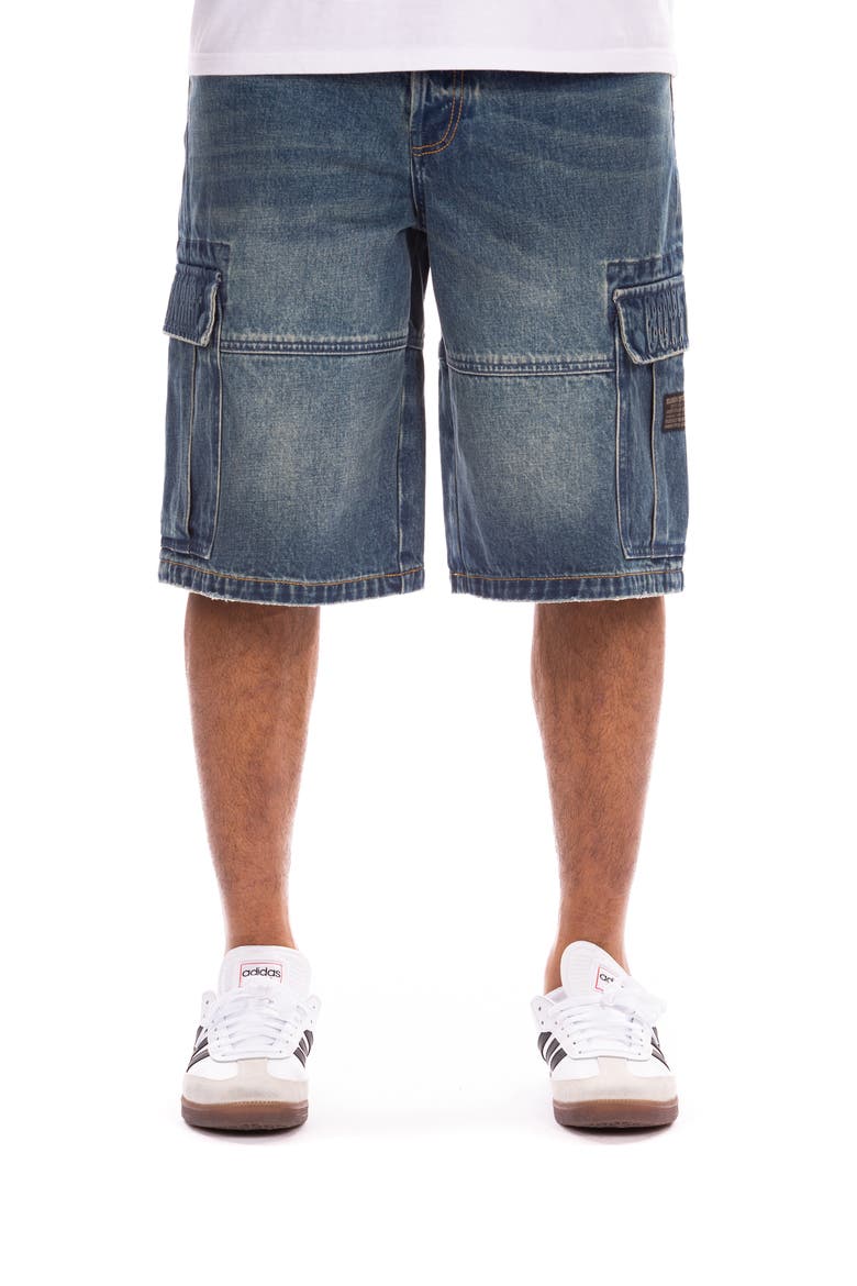 BB Hike Denim Cargo Shorts, Main, color, ARIES
