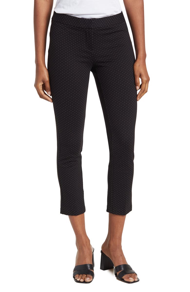 Amanda & Chelsea Amanda Pindot Ponte Knit Slim Pants, Main, color, 