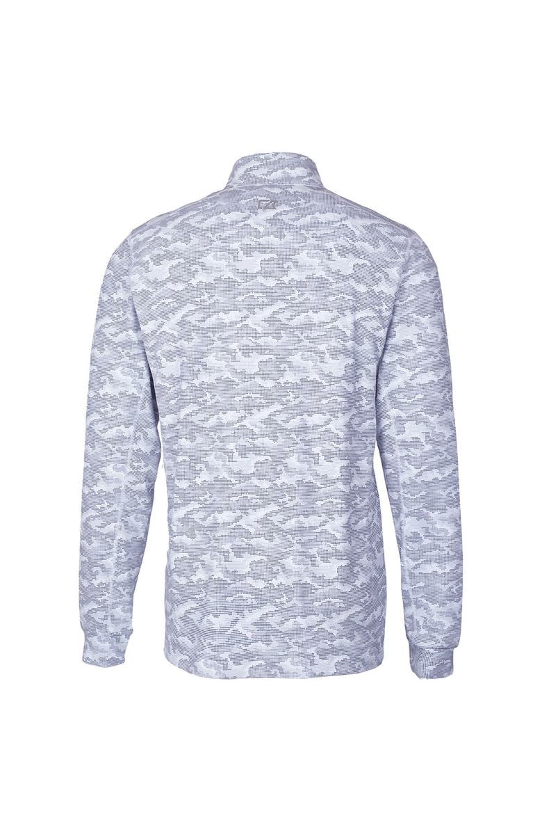 Cutter & Buck Men's Cutter & Buck Charcoal Baylor Bears Vault Traverse Camo Print Stretch Quarter-Zip Pullover Top, Alternate, color, 