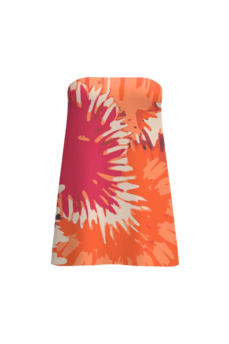 Anais Strapless Top Magma, Alternate, color, Magma Orange