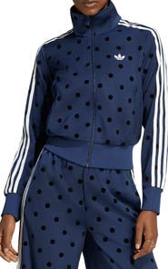 adidas Originals Firebird Polka Dot Satin Track Jacket
