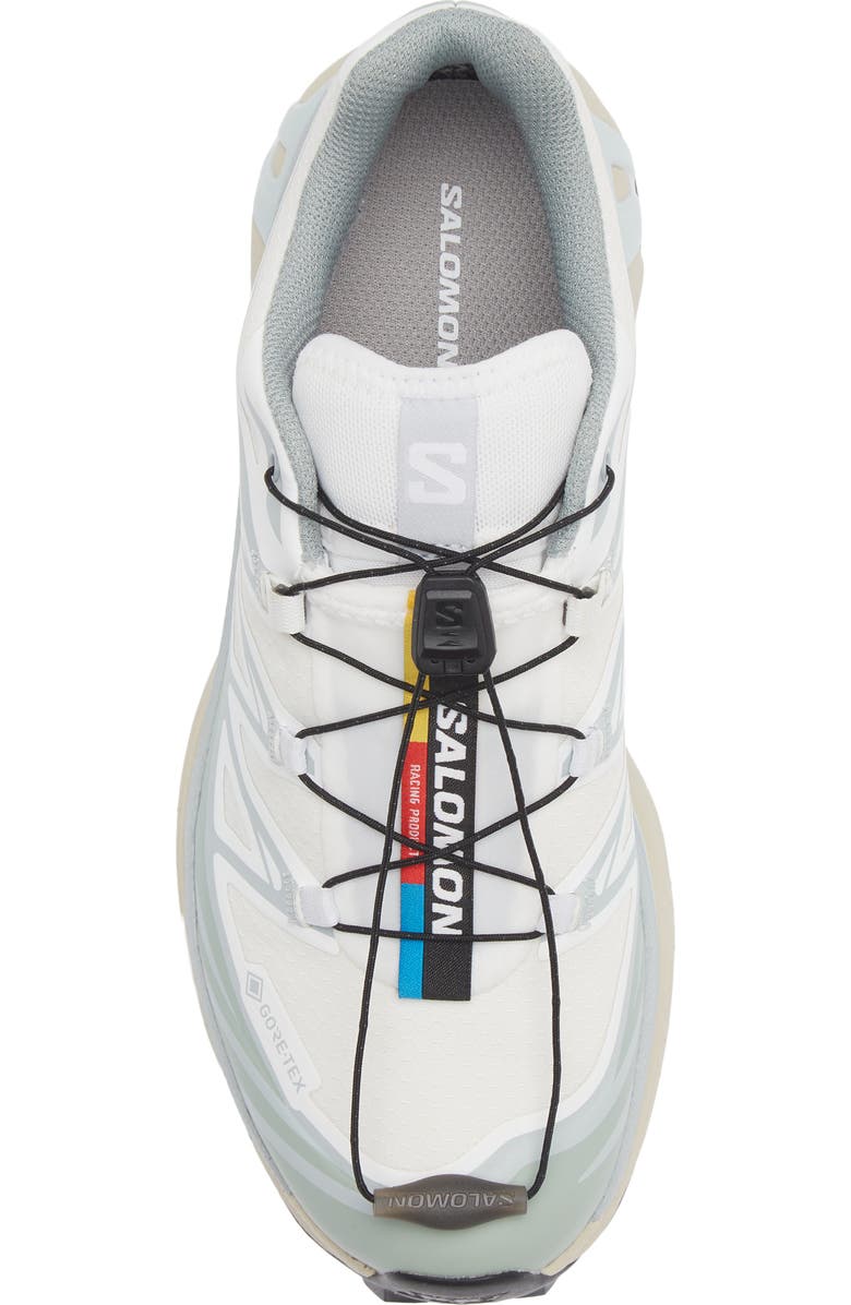 Salomon XT-6 Gore-Tex<sup>®</sup> Waterproof Sneaker, Alternate, color, White/ Green Milieu