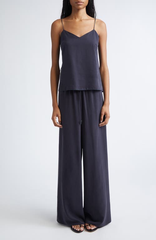 Max Mara Unghia Silk Camisole In Blue