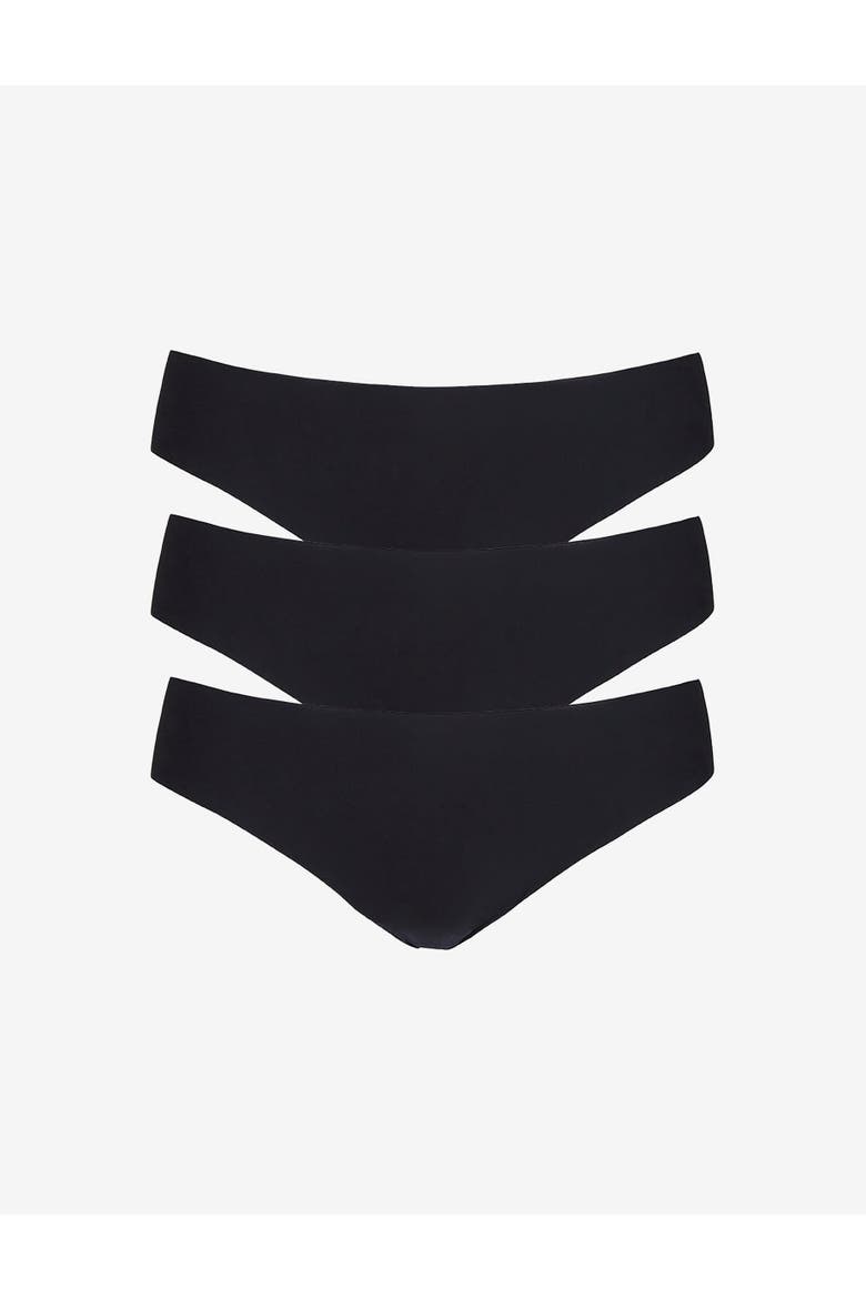 Butter Mid-Rise Thong 3-Pack, Alternate, color, Beige