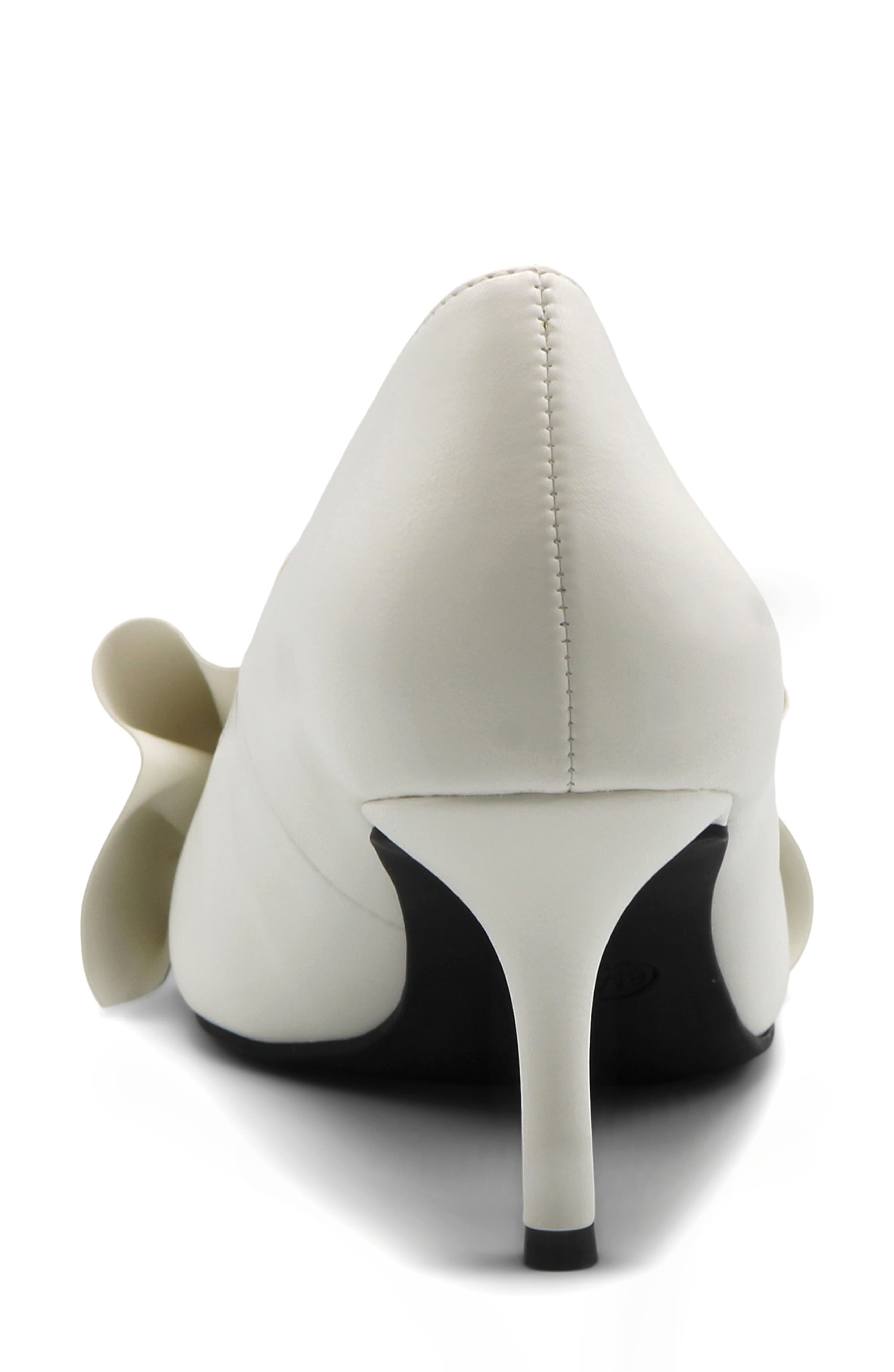 Charles David Arvine Ruffle Pump, Alternate, color, White