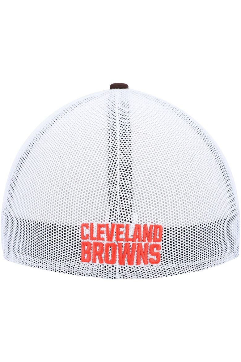 Men's '47 Brown/White Cleveland Browns Trophy Trucker Flex Hat, Alternate, color, Brown
