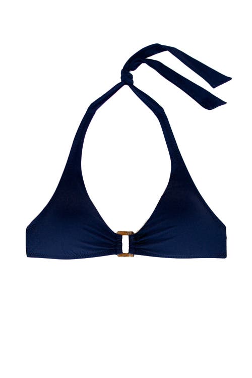 Helen Jon Tortoise Halter In Navy