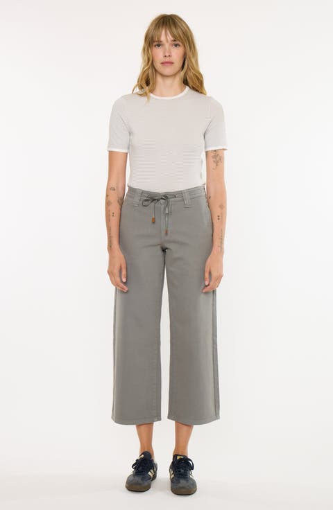 Lana High Rise Crop Wide Leg Pants