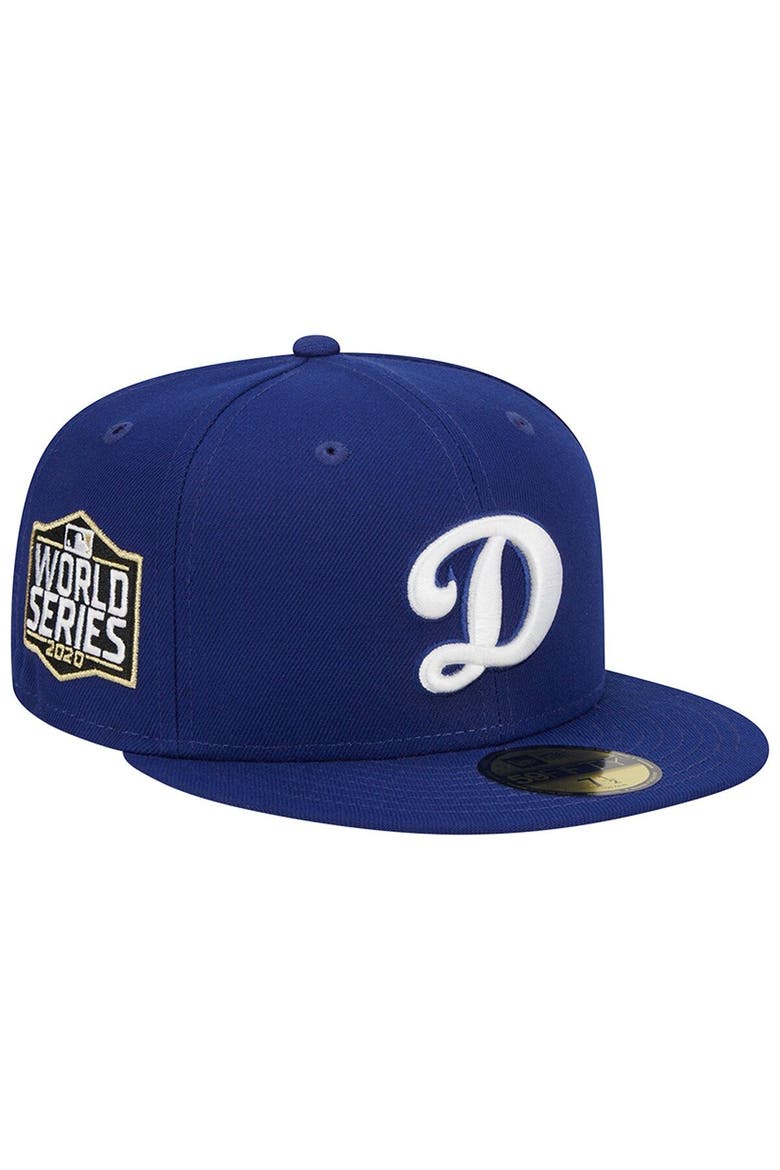 Men's New Era Royal Los Angeles Dodgers Alternate Logo 2020 World Series Team Color 59FIFTY Fitted Hat, Main, color, Royal