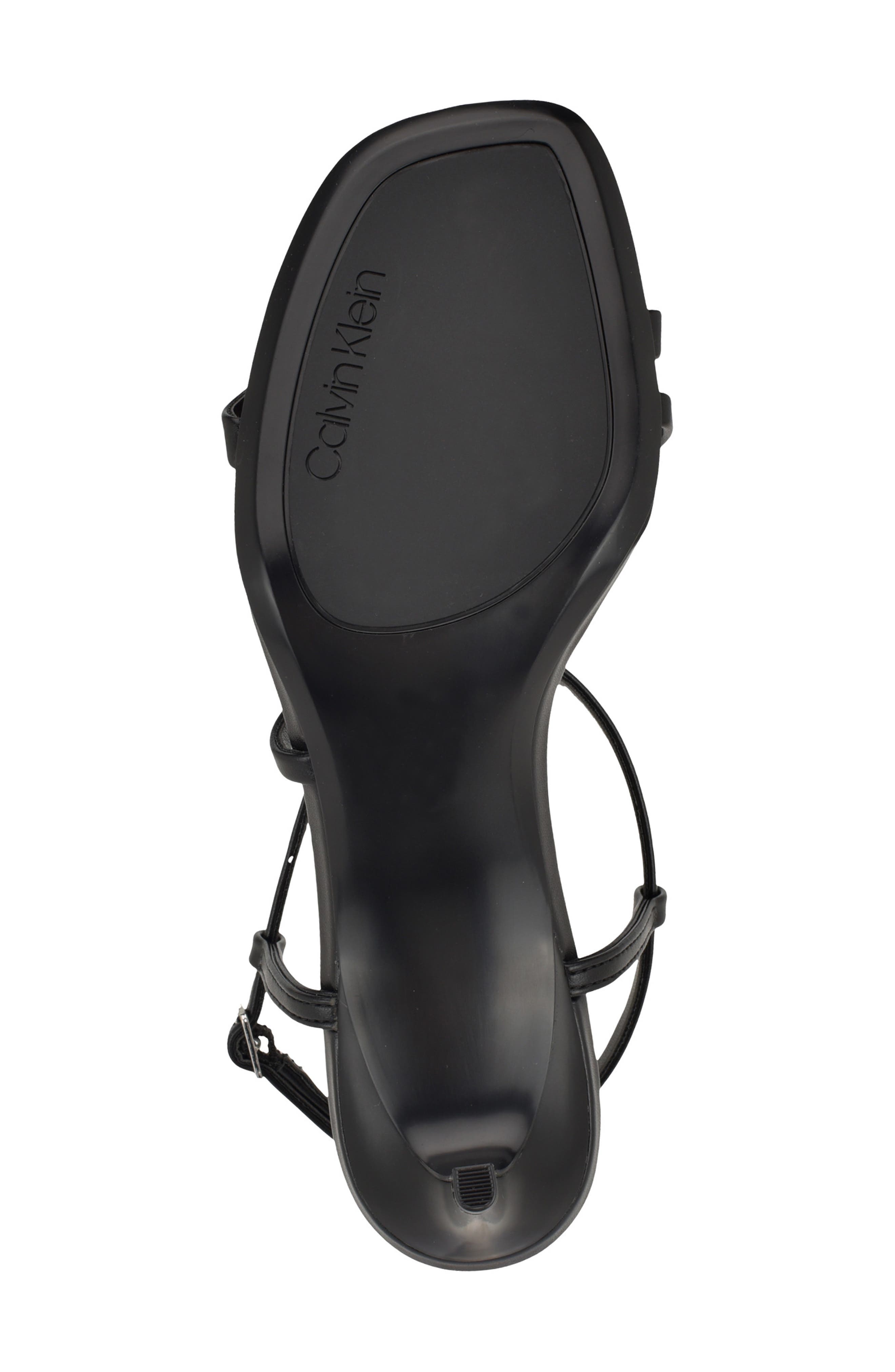 Calvin Klein Ishaya Ankle Strap Sandal, Alternate, color, Black