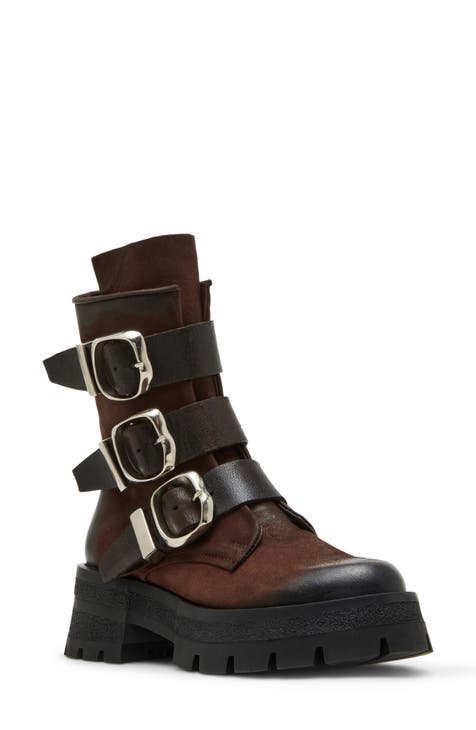 Steve madden ankle shops boots with buckle