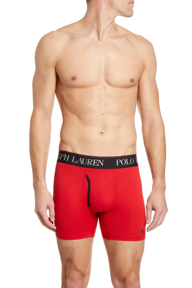 4D 3-Pack Boxer Briefs, Alternate, color, CHARCOAL/ RED/ BLACK