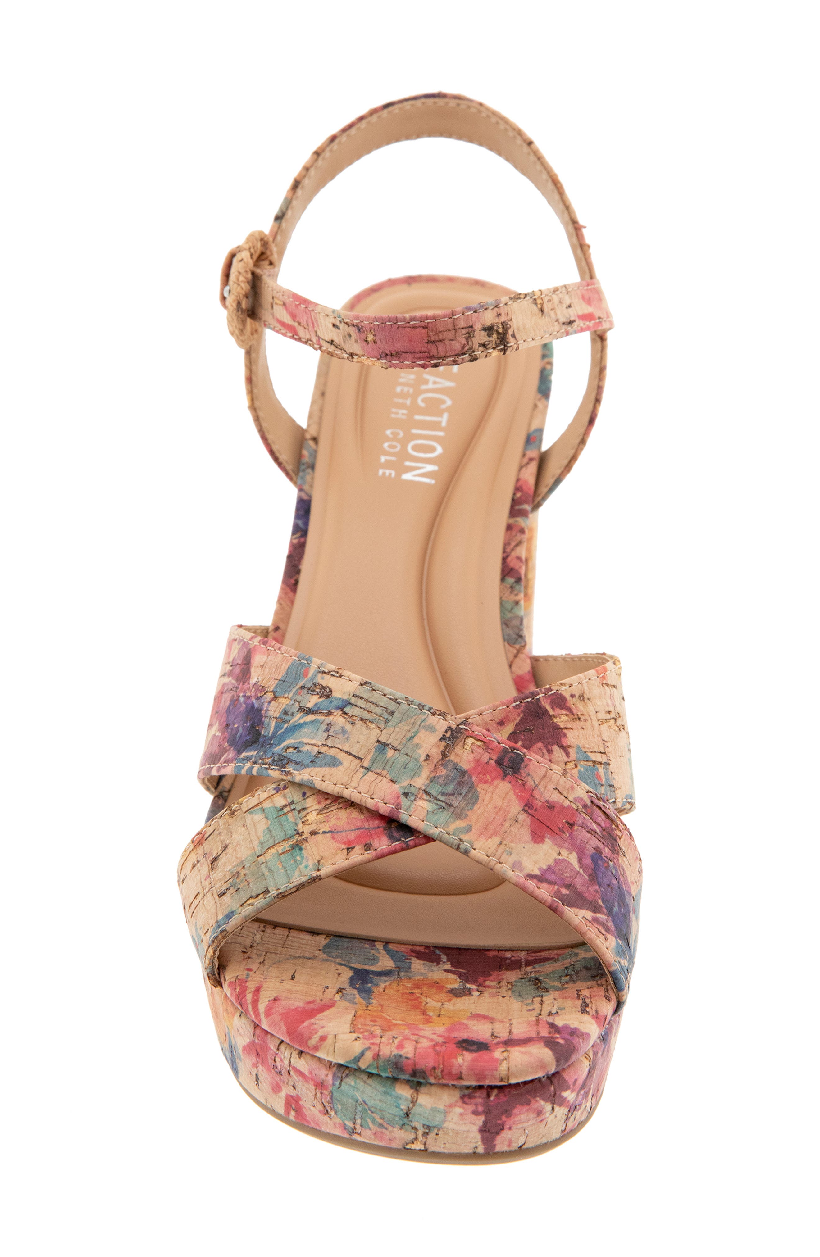 Reeva Platform Sandal, Alternate, color, ROSE MULTI CORK