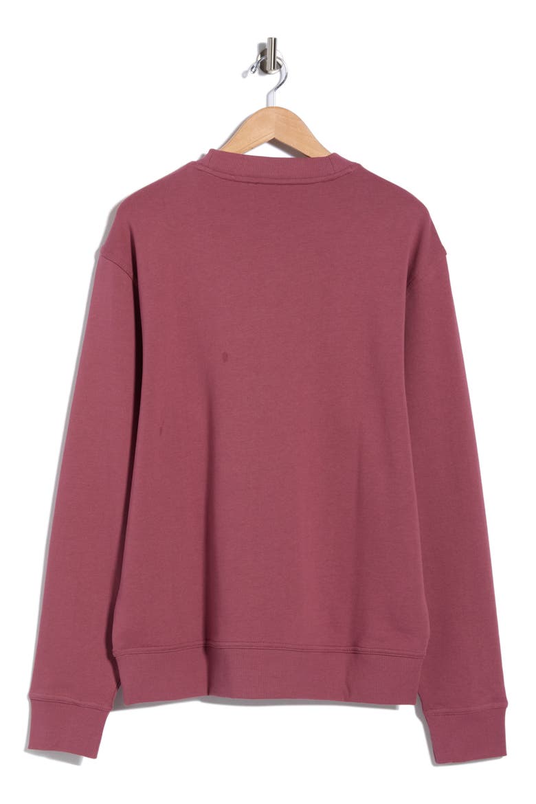 We Logo Cotton Sweatshirt, Main, color, MEDIUM RED