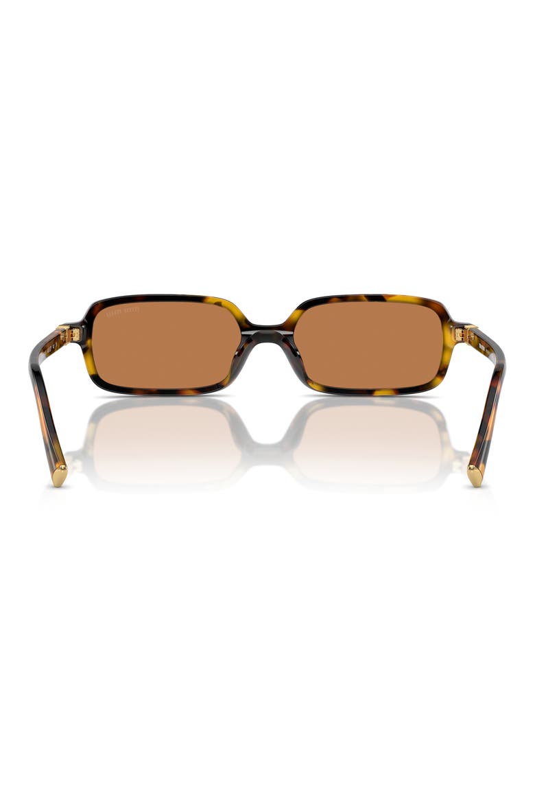 51mm Rectangular Sunglasses, Alternate, color, BLOND HAVANA