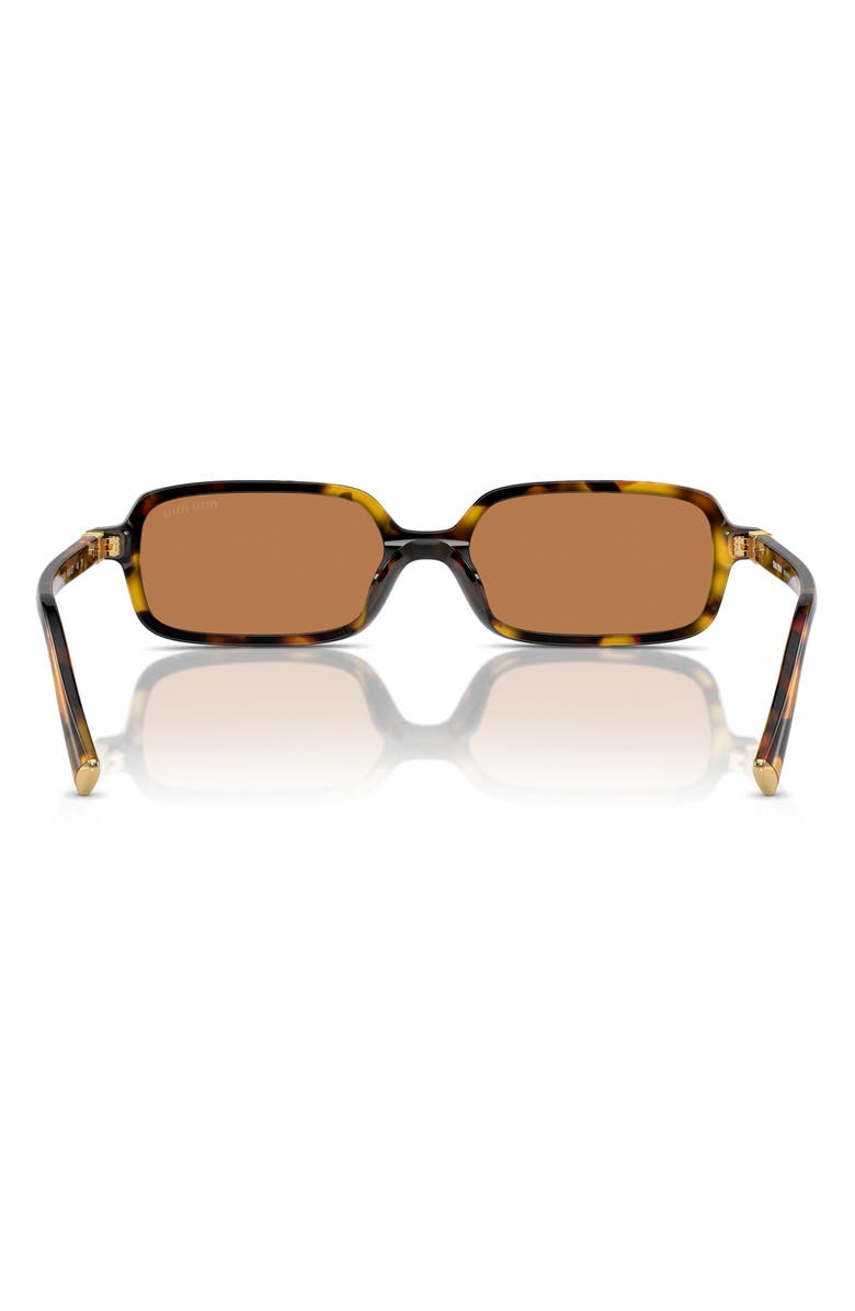 Miu Miu 51mm Rectangular Sunglasses, Alternate, color, Blond Havana