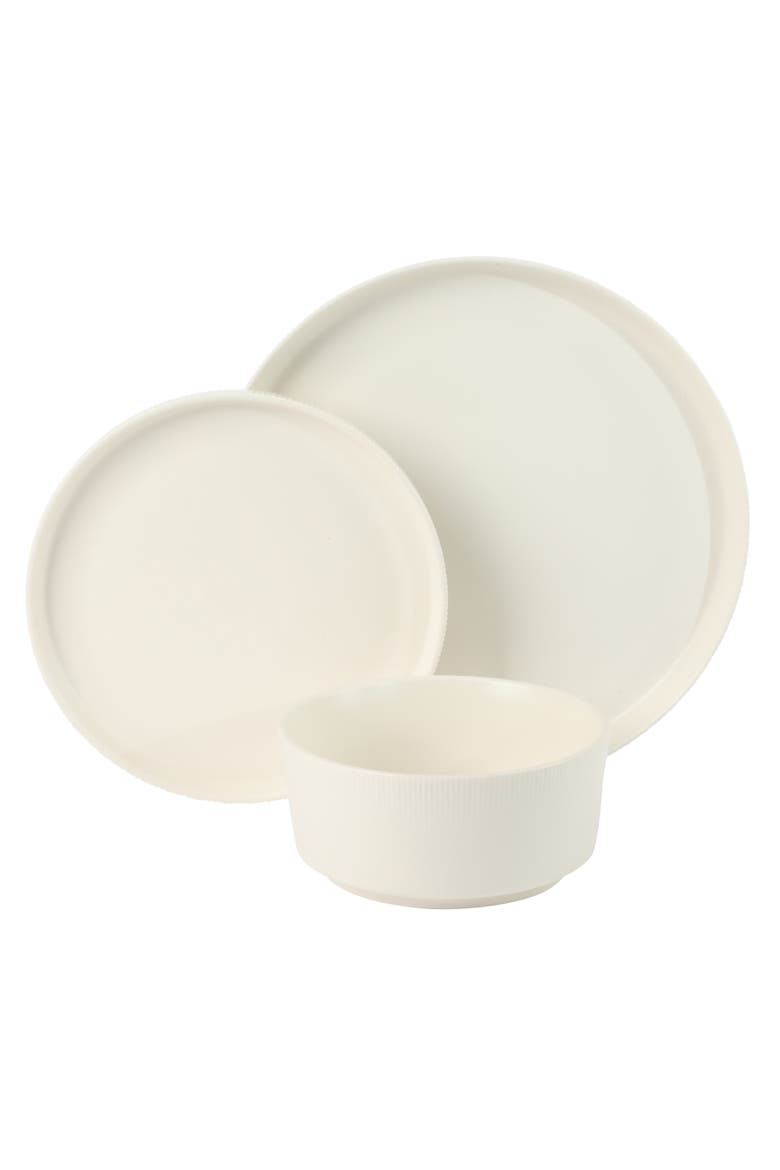 Dempsey Road Stoneware Dinnerware Set, Alternate, color, Matte White
