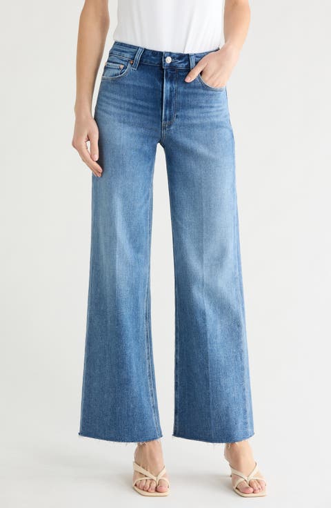 Anessa Raw Hem High Waist Wide Leg Jeans (Arpeggio)
