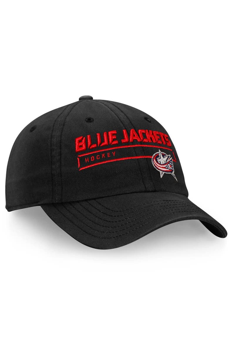 FANATICS Men's Fanatics Black Columbus Blue Jackets Authentic Pro Rinkside Fundamental Adjustable Hat, Alternate, color, Black