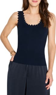 NIC+ZOE Scallop Sweater Tank