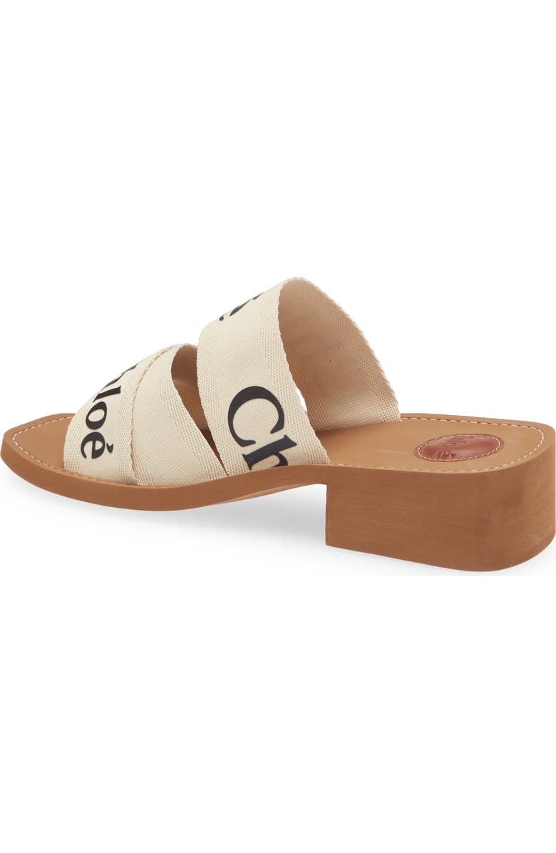 Chloé Woody Logo Slide Sandal, Alternate, color,