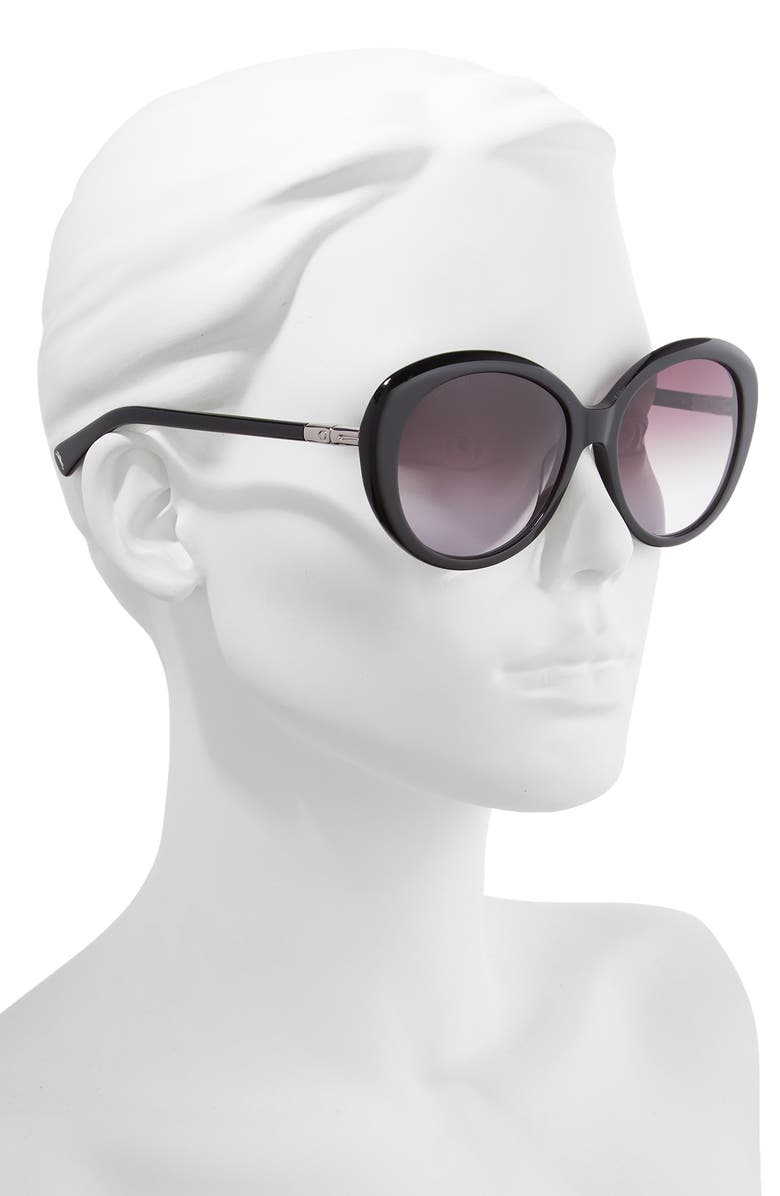 Longchamp 57mm Gradient Oval Sunglasses, Alternate, color, 