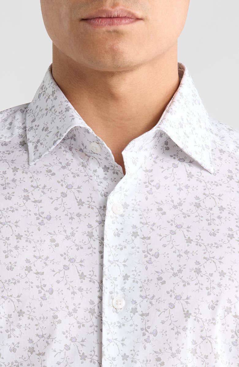 Jack Victor Douglas Button-Up Shirt, Alternate, color, Light Grey