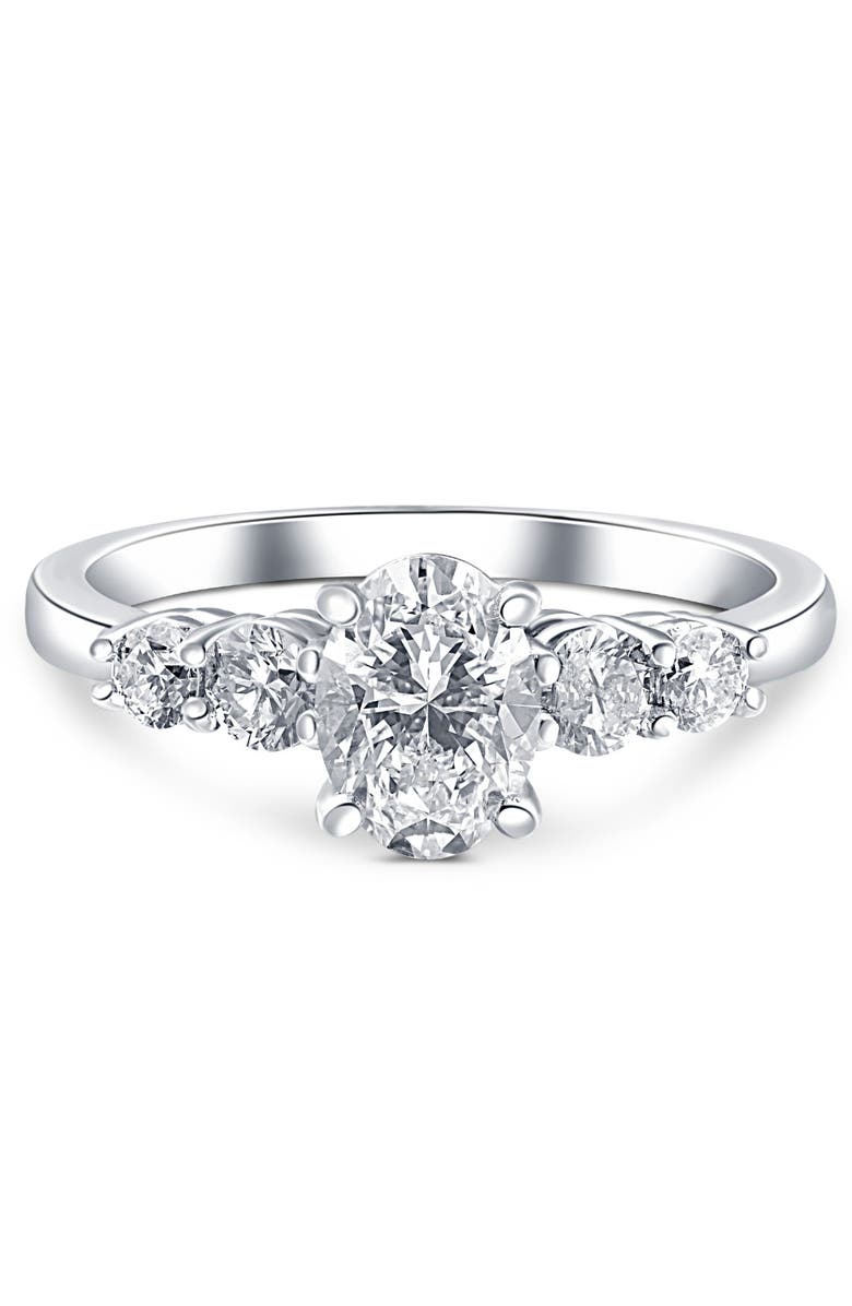Bliss Diamond 1 1/2Ct TW Oval Cut Engagement Ring 14k Gold Lab Grown, Alternate, color, 14K White Gold