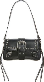 BP. Buckle Rivet Faux Leather Shoulder Bag