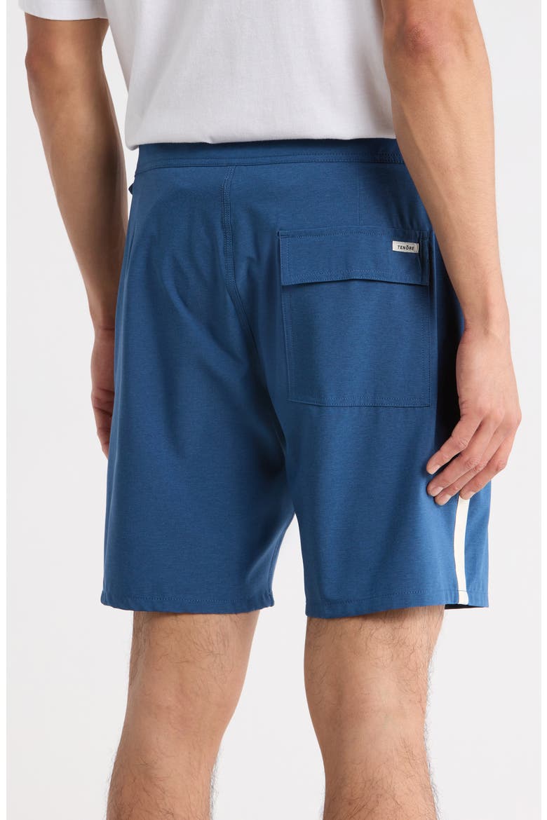Tuxedo Stripe Board Shorts, Alternate, color, OCEA