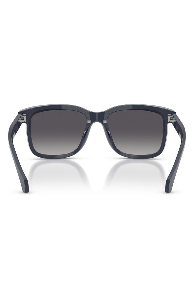 Moncler Valaire 54mm Polarized Pillow Sunglasses, Alternate, color, Dark Blue / Polar Grey