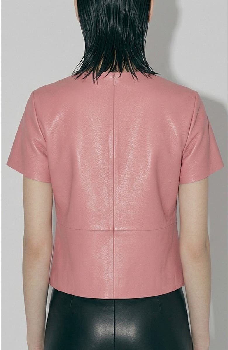 AS by DF Awaken Recycled Leather Tee, Alternate, color, Mauve