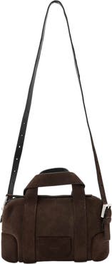 AllSaints Ares Compact Suede Crossbody Bag