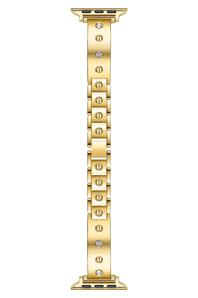 Cambell Stainless Steel Apple Watch® Watchband, Main, color, GOLD