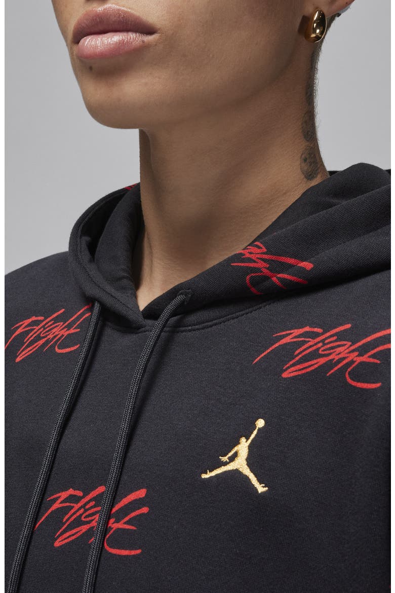 Brooklyn Heroes Oversize Fleece Hoodie, Alternate, color, BLACK
