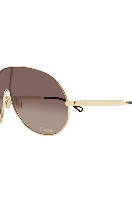 CHLOÉ CHLOÉ 99MM GRADIENT MASK SUNGLASSES 
