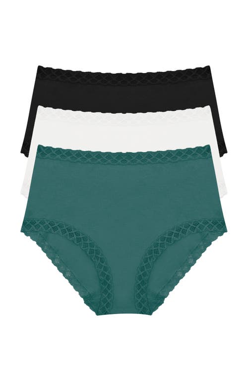 Natori Bliss Cotton Full Brief 3-pack In Multi