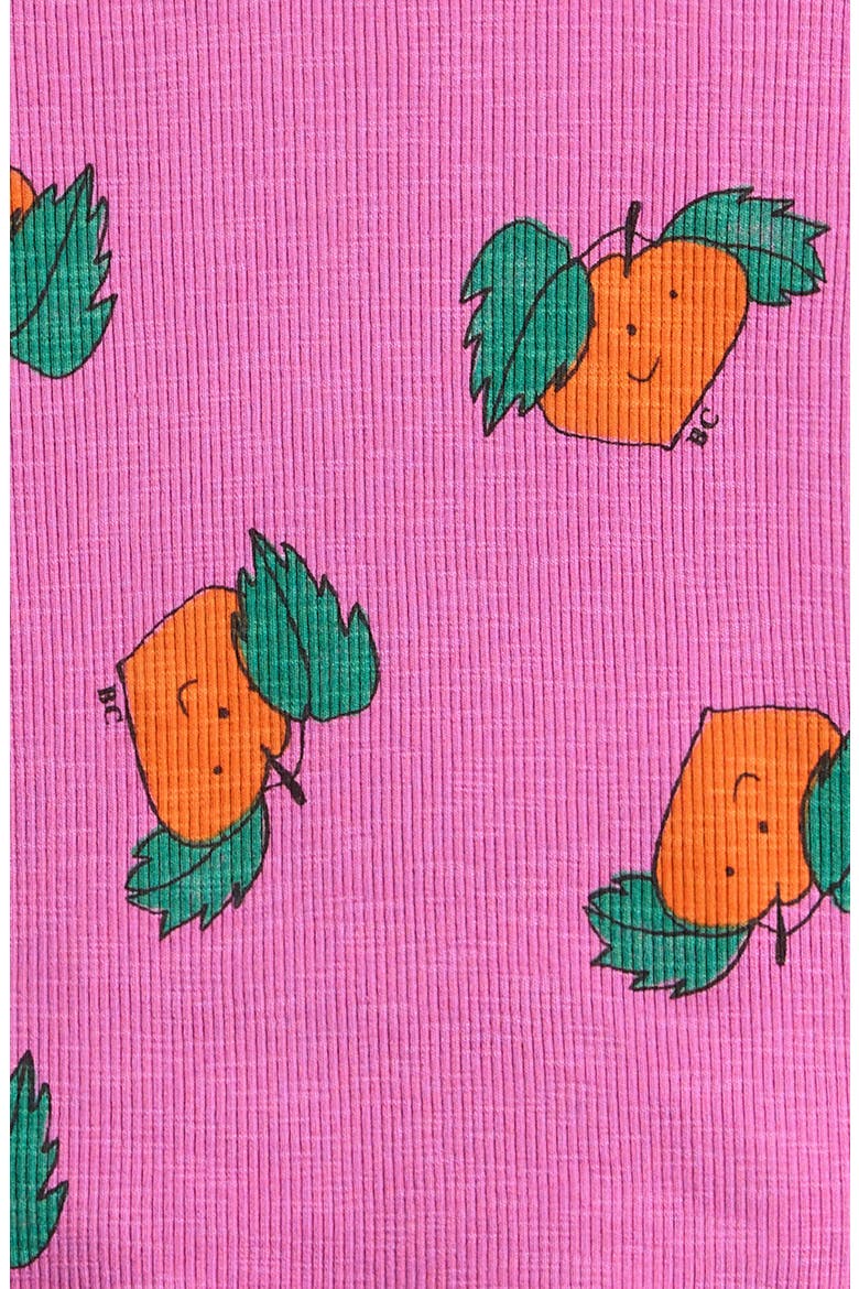 Kids' Tangerine Print Knit T-Shirt, Alternate, color, FUCHSIA