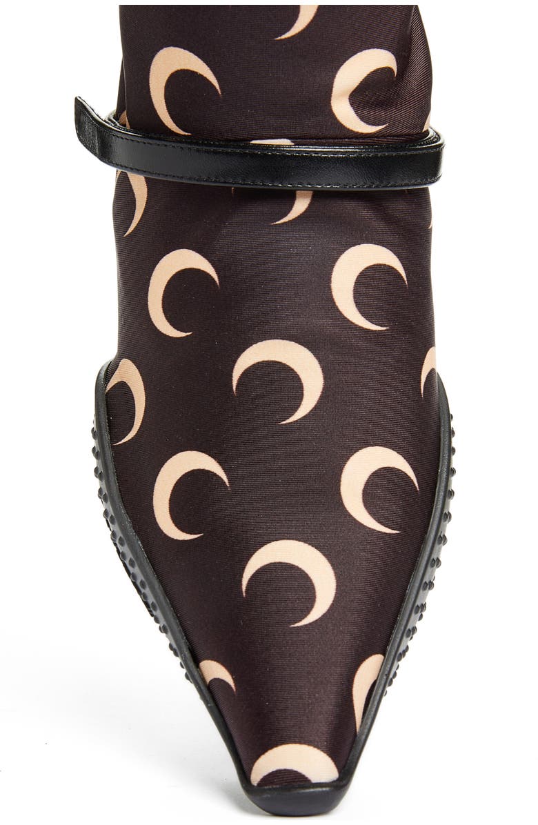 Marine Serre Moon Print Sock Boot, Alternate, color,